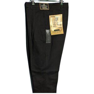 DOCKERS Classic Fit Pleated Men's Black Size 44-34 NWT